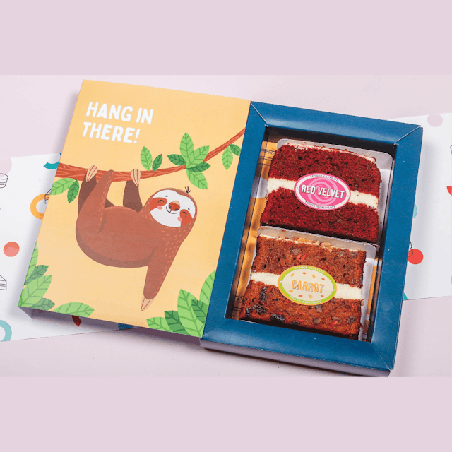 image of 'Hang in there' cake card